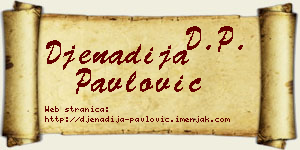 Đenadija Pavlović vizit kartica